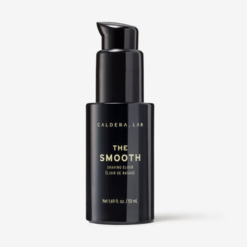 The Smooth shaving elixir by Caldera Lab on a white background